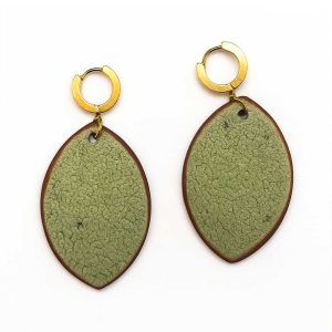 Home handmade ceramic earrings from hamedan | persian clay jewelry